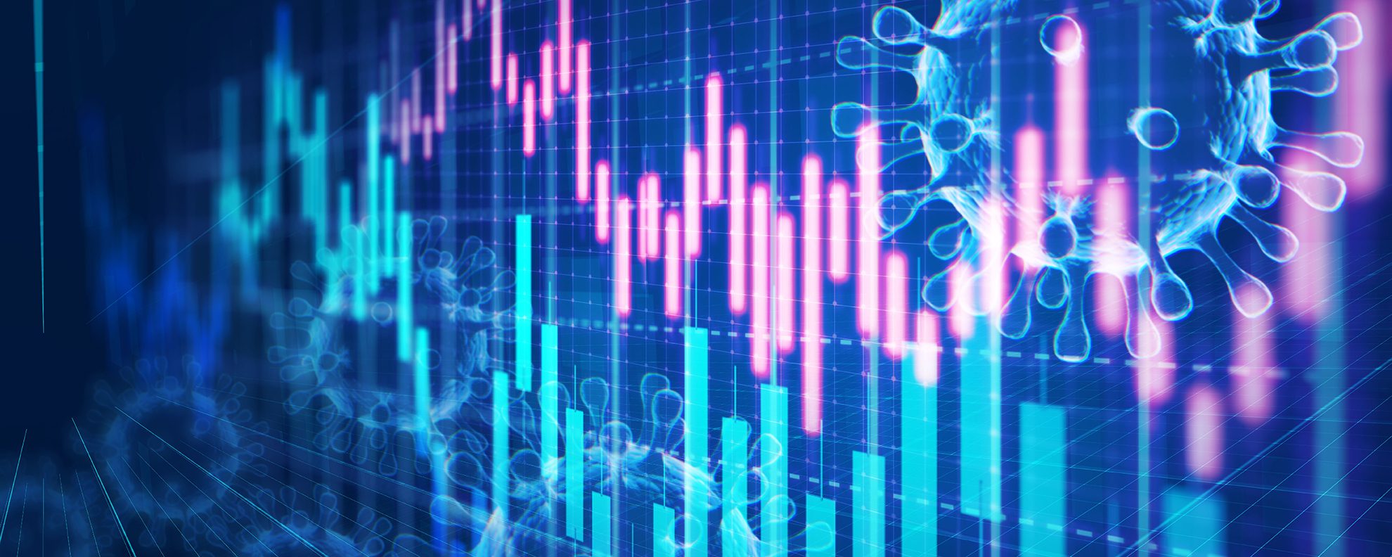 COVID-19 and stock market chart